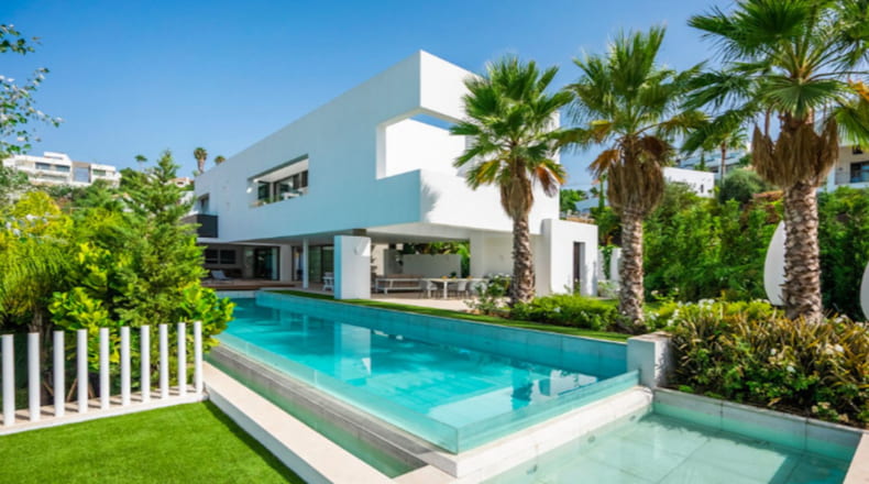 Villa ecológica con un diseño moderno
