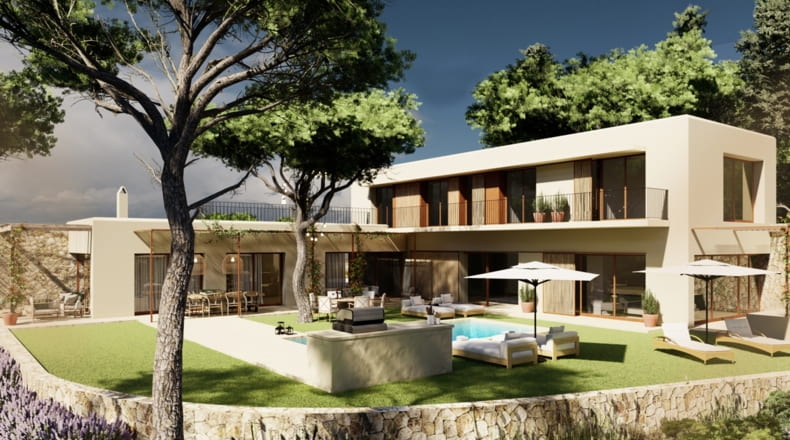 Villa en la encantadora ciudad